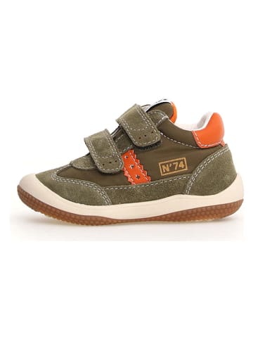 Naturino Leder-Sneakers "Go" in Khaki