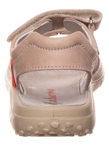 Naturino Skórzane sandały w kolorze beżowym