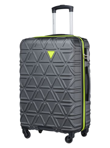 Puccini Hardcase-Trolley "California" in Schwarz - (B)44 x (H)67 x (T)25 cm