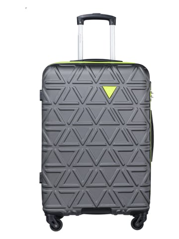 Puccini Hardcase-Trolley "California" in Schwarz - (B)44 x (H)67 x (T)25 cm