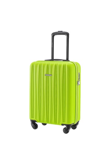 Puccini Hardcase-Trolley "Bali" in Grün - (B)38 x (H)55 x (T)20 cm