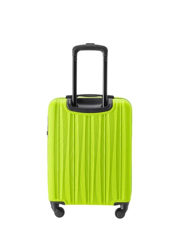 Puccini Hardcase-Trolley "Bali" in Grün - (B)38 x (H)55 x (T)20 cm
