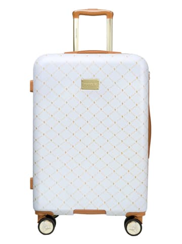 Puccini Hardcase-Trolley "Saint Tropez" in Weiß - (B)43,5 x (H)67 x (T)24,5 cm