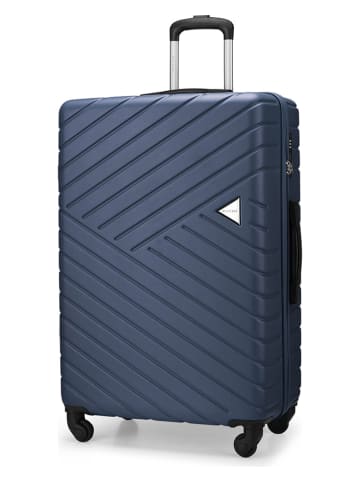 Puccini Hardcase-Trolley "Malaga" in Dunkelblau - (B)52 x (H)76 x (T)29 cm