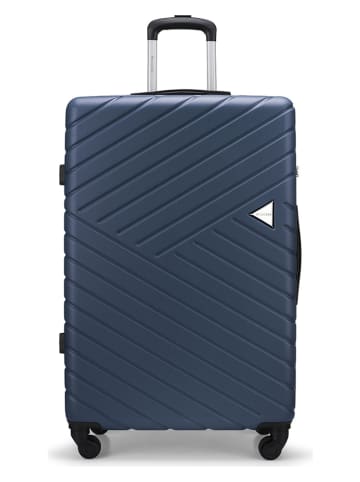Puccini Hardcase-Trolley "Malaga" in Dunkelblau - (B)52 x (H)76 x (T)29 cm