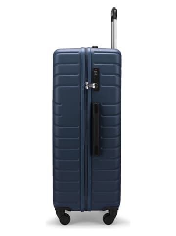 Puccini Hardcase-Trolley "Malaga" in Dunkelblau - (B)52 x (H)76 x (T)29 cm