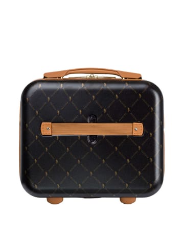 Puccini Beautycase "Saint Tropez" in Schwarz/ Hellbraun - (B)30,5 x (H)32 x (T)17,5 cm