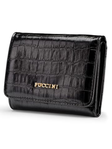 Puccini Geldbörse in Schwarz - (B)12 x (H)10 x (T)3 cm