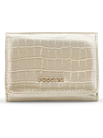 Puccini Portfel w kolorze złotym - 12 x 10 x 3 cm