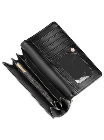 Puccini Leder-Geldbörse in Schwarz - (B)16 x (H)9 x (T)3 cm