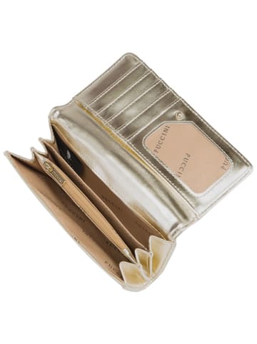 Puccini Geldbörse in Gold - (B)16 x (H)9 x (T)3 cm
