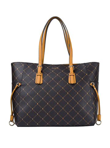 Puccini Shopper in Dunkelbraun - (B)43 x (H)30 x (T)12 cm