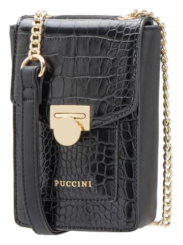 Puccini Umhängetasche "Timeless" in Schwarz - (B)11 x (H)18 x (T)6 cm