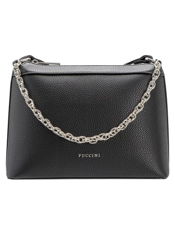 Puccini Torebka "Timeless" w kolorze czarnym - 15 x 19 x 10 cm