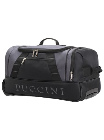 Puccini Reisetasche in Schwarz/ Grau - (B)59 x (H)33 x (T)30 cm
