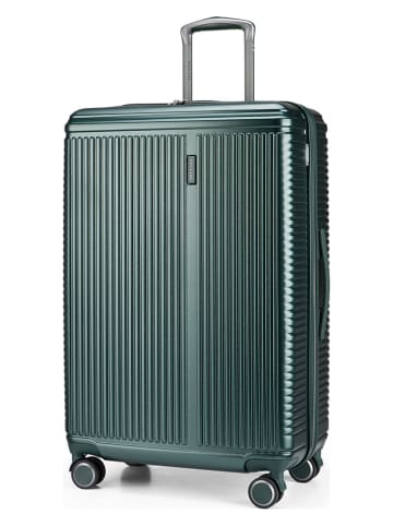 Puccini Hardcase-Trolley "Geneva" in Grün - (B)49 x (H)74 x (T)28 cm