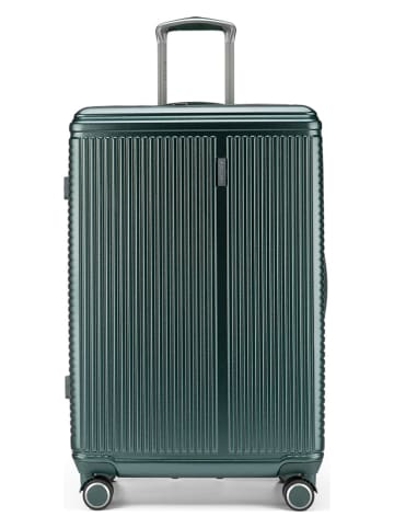 Puccini Hardcase-Trolley "Geneva" in Grün - (B)49 x (H)74 x (T)28 cm