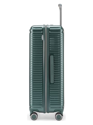 Puccini Walizka "Geneva" w kolorze zielonym - 49 x 74 x 28 cm