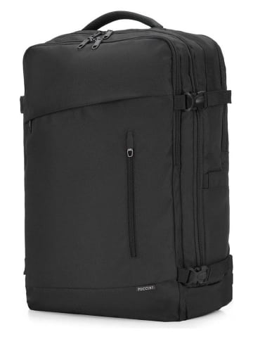 Puccini Rucksack "XL Easy Pack" in Schwarz - (B)40 x (H)55 x (T)20 cm