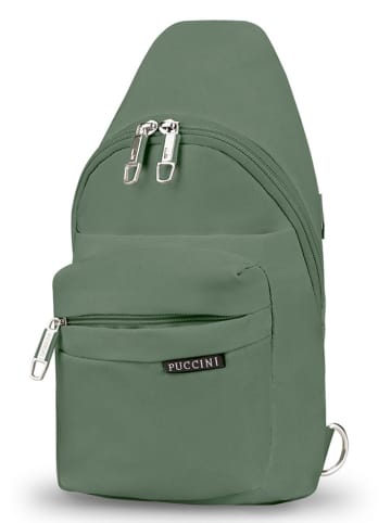 Puccini Rucksack in Khaki - (B)18 x (H)30 x (T)6 cm