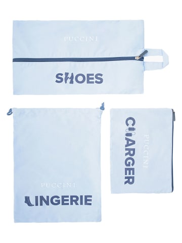 Puccini 6er-Set: Reiseorganizer in Hellblau