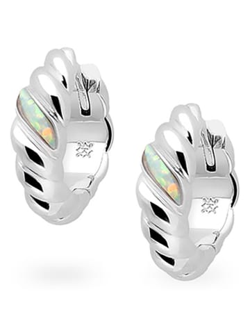 Ania Kruk Beschicht. Creolen mit Edelsteinen