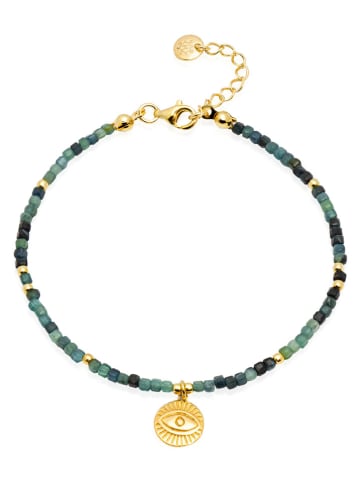 Ania Kruk Pozłacana bransoletka z turmalinem