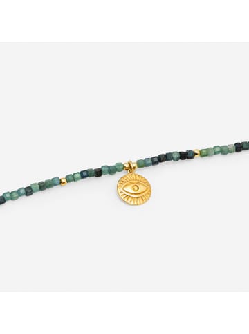 Ania Kruk Pozłacana bransoletka z turmalinem