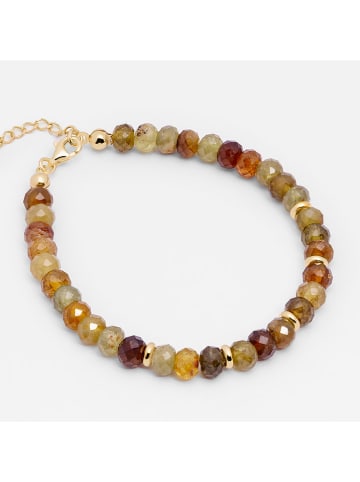 Ania Kruk Pozłacana bransoletka z granatami