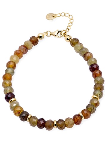 Ania Kruk Pozłacana bransoletka z granatami