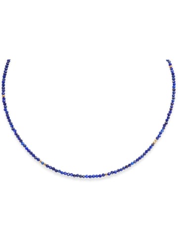 Ania Kruk Pozłacany naszyjnik z lapis lazuli - dł. 35 cm