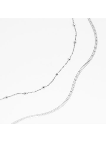 Ania Kruk SilberHalskette mit Schmuckelementen - (L)38 cm