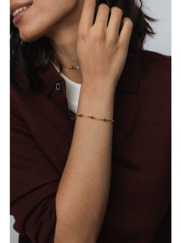 Ania Kruk Pozłacana bransoletka z koralem