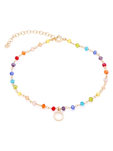 Ania Kruk Vergold. Fußkettchen mit Schmuckelementen - (L)22 cm