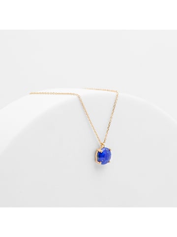 Ania Kruk Vergold. Halskette mit Lapislazuli-Anhänger - (L)42 cm