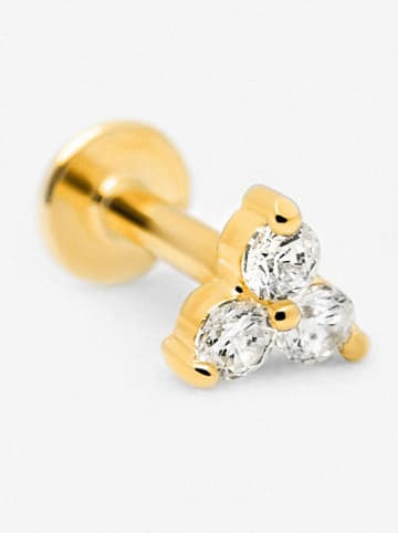 Ania Kruk Pozłacany piercing z cyrkoniami