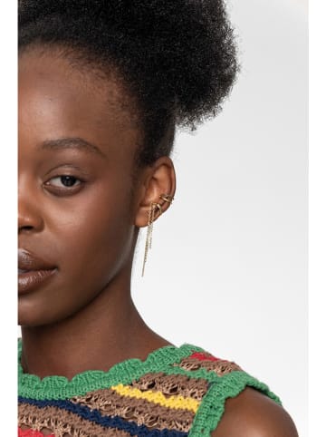 Ania Kruk Pozłacana nausznica z cyrkoniami