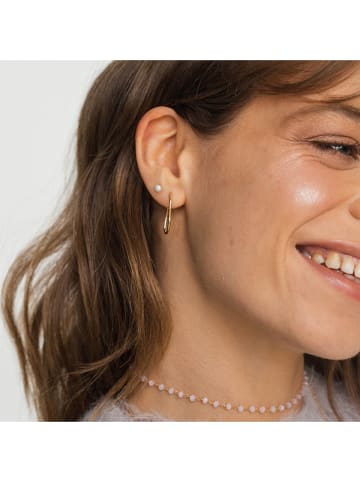 Ania Kruk Pozłacany piercing z perłą