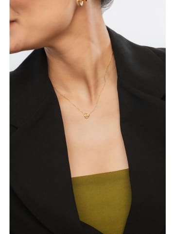 Ania Kruk Pozłacany naszyjnik z elementem ozdobnym - dł. 42 cm