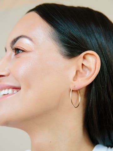 Ania Kruk Złote kolczyki-kreole