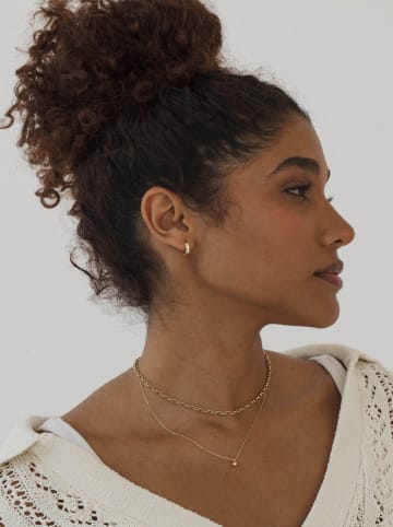 Ania Kruk Złote kolczyki-kreole