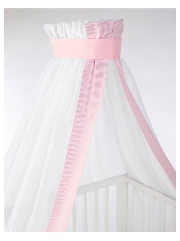 Sterntaler® Betthimmel in Weiß/ Rosa - (L)280 x (B)170 cm