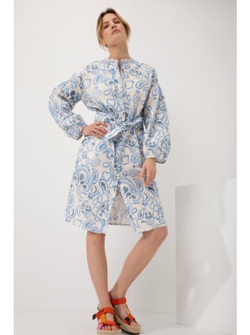 Josephine & Co Kleid "Geike" in Blau/ Weiß