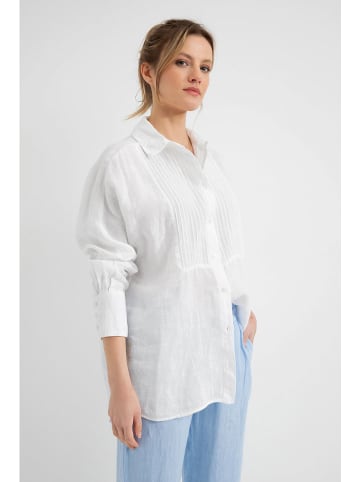 Josephine & Co Leinenbluse "Diva" in Weiß