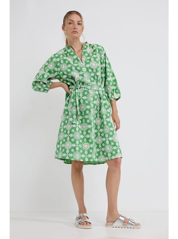 Josephine & Co Jurk "Djenna" wit/groen