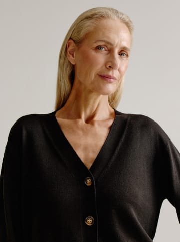 Josephine & Co Kardigan "August" w kolorze ciemnobrązowym