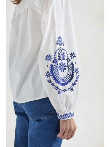 Josephine & Co Blouse "Joris" wit/blauw