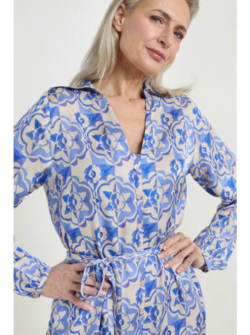 Josephine & Co Jurk "Jacco" blauw/beige