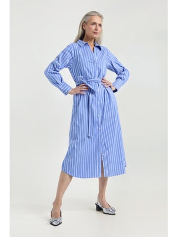 Josephine & Co Jurk "Julio" blauw/wit