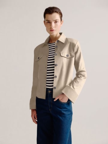 Josephine & Co Kurtka koszulowa "Lobke" w kolorze beżowym